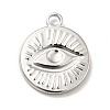 Non-Tarnish 304 Stainless Steel Pendants STAS-E176-15P-3