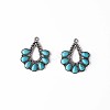 Synthetic Turquoise Pendants X-PALLOY-N157-036-1