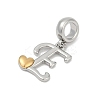 Brass European Dangle Charms KK-Z097-01E-GP-2