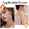 100Pcs 5 Colors Transparent Acrylic Beads TACR-HY0001-06-5