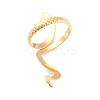 Ion Plating(IP) 304 Stainless Steel Snake Wrap Cuff Ring X-RJEW-L103-32G-2