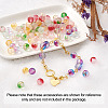 Frosted Spray Painted Glass Beads Strands GLAA-TA0003-10-12