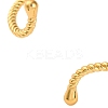 Twisted Rack Plating Brass Cuff Bracelets for Women BJEW-M040-13G-3
