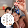 54Pcs 9 Styles Alloy Spring Gate Rings FIND-GO0002-54-6