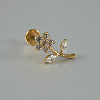 G23 Titanium Alloy Pave Clear Cubic Zirconia Labrets FS-WG13971-04-1