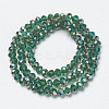 Electroplate Glass Beads Strands EGLA-A034-T6mm-J01-2