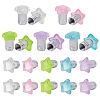 20Pcs 5 Colors Resin Star & Aluminium Alloy Tire Valve Stem Caps HJEW-NB00310-1