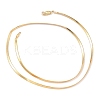 Brass Herringbone Chain Necklaces NJEW-B079-05C-5