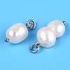 Natural Baroque Keshi Pearl Cultured Freshwater Pearl Pendants PEAR-Q013-01C-3