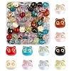 110Pcs 11 Colors Transparent Acrylic Beads MACR-FS0002-07-1