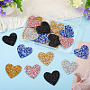 Polyester Hotfix Rhinestone Iron on Patches Applique Patch FIND-TA0002-53D-6