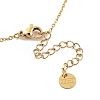 Golden 304 Stainless Steel Necklace NJEW-K252-09G-04-3