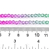 Gradient Color Baking Paint Glass Bead Strands X1-DGLA-A039-T2mm-A010-5