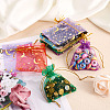 100Pcs 10 Colors Star & Moon Printed Organza Gift Bags OP-YS0001-02B-7