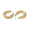 201 Stainless Steel Half Hoop Earrings for Women EJEW-G385-24G-2