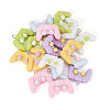 24Pcs 6 Colors Opaque Resin Pendants RESI-TA0003-34-2