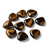 Natural Tiger Eye Heart Palm Stones G-M416-09C-1