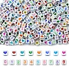 800Pcs 2 Styles Opaque White Acrylic Beads MACR-YW0003-31-1