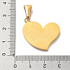 Ion Plating(IP) 304 Stainless Steel Enamel Pendants STAS-Z098-46G-4