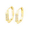 Rack Plating Brass Micro Pave Clear Cubic Zirconia Hoop Earrings for Women EJEW-P278-02G-1