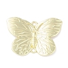 Rack Plating Alloy Butterfly Connector Charms PALLOY-F018-07G-1
