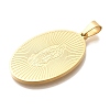 PVD Vacuum Plating 304 Stainless Steel Pendants STAS-U035-43G-01-2