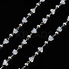 Handmade Brass & Glass Bead Chains CHC-L051-03P-01-1