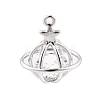 Brass Micro Pave Clear Cubic Zirconia Charms LS-KK-K371-32P-1