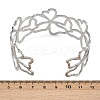 Hollow 304 Stainless Steel Cuff Bangles for Women LS-BJEW-L709-03P-3