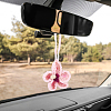 Handmade Polyester Flower Pendant Decorations HJEW-WH20020-011C-1