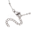 316 Stainless Steel Heart Locket Pendant 304 Stainless Steel Satellite Chain Necklaces for Women NJEW-JN05821-6