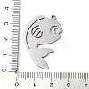 Non-Tarnish 304 Stainless Steel Pendants STAS-R116-07P-3