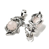 Natural Rose Quartz Pendants G-G111-01P-08-2
