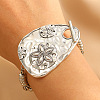 Textured Zinc Alloy Link Bracelets WG3CBFC-01-1