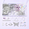 DIY Natural Lepidolite/Purple Mica Stone Beads & Stainless Steel Earring Making Kits DIY-FS0008-13-6
