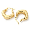 Rack Plated Chunky Rhombus Brass Hoop Earrings for Women EJEW-Z048-14G-2