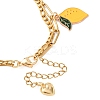 304 Stainless Figaro & Paperclip Chain Multi-strand Bracelets BJEW-JB12486-01-4
