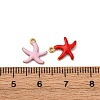 304 Stainless Steel Enamel Charms STAS-Q363-14D-G-3