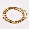 Electroplate Non-magnetic Synthetic Hematite Beads Strands G-J169B-2mm-04-2