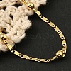 Rack Plating Brass Link Chain Bracelets for Women BJEW-G735-03G-3