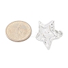 Anti-Tarnish 304 Stainless Steel Star Open Cuff Rings RJEW-M047-06P-3