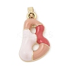Alloy Enamel Pendants ENAM-S023-01G-B-2
