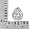Brass Micro Pave Clear Cubic Zirconia Pendants KK-Z075-13P-3