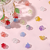 150Pcs 10 Colors Transparent Two Tone Spray Painted Glass Beads GLAA-LT0001-04E-7