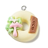 Opaque Resin Imitation Food Pendants CRES-M027-01E-1