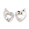 Brass Micro Pave Cubic Zirconia Pendants KK-E071-18P-1