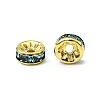 Brass Rhinestone Spacer Beads RB-A014-Z6mm-03G-3
