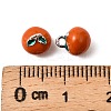Brass Enamel Charms KK-K351-60D-P-3