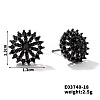 Chic Brass Cubic Zirconia Stud Earrings ZD1304-10-1