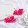 1 Piar Alloy Hoop Earrings EJEW-LP0001-88B-3